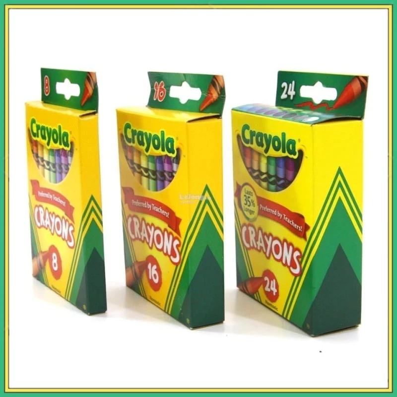 Crayola Crayons Set 8 16 24 Colors Non Toxic Wax Crayons For Kids ...