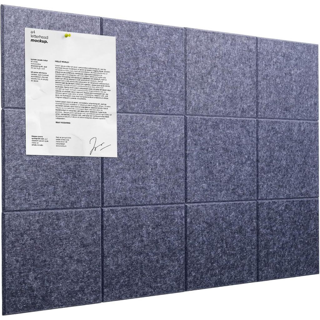 12Pacs Acoustic Panels Self-Adhesive Sound Proof Padding Bevled Edge ...