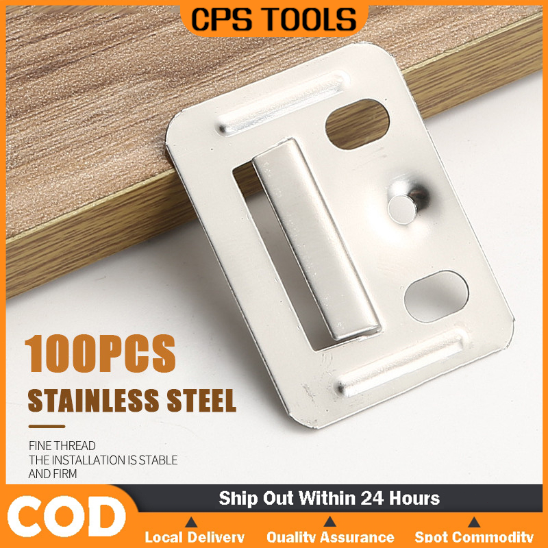100Pcs/1bag Wall Cladding Clip Wpc wall Clip For Wpc And Ceiling Fluted ...