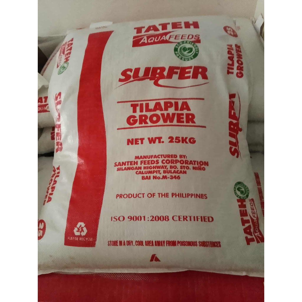 Tateh Aquafeeds Surfer Grower Tilapia Catfish Milkfish Koi Feeds ...