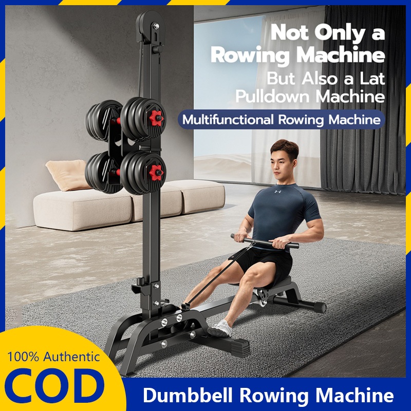 Foldable Home Dumbbell Rowing Machine (Multi-Functional) - Indoor ...