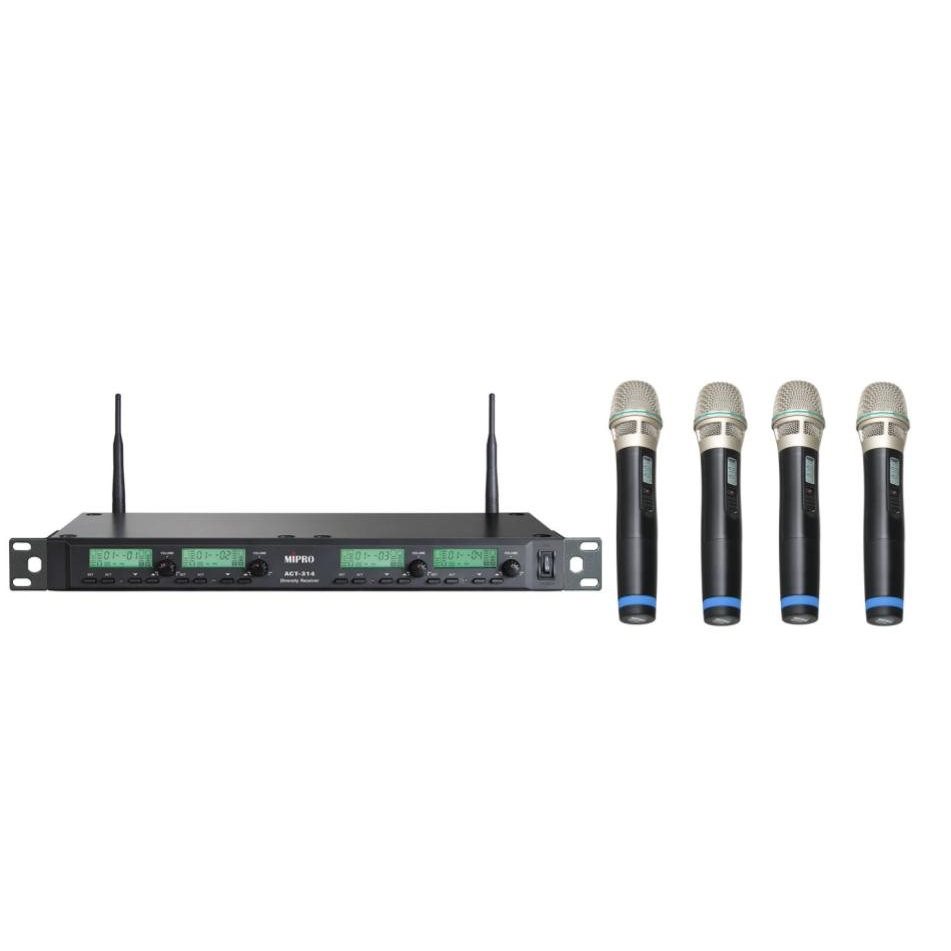 ACT-343/ACT-32H*4 Full-Rack Quad-Channel Diversity Receiver (metal, LCD ...