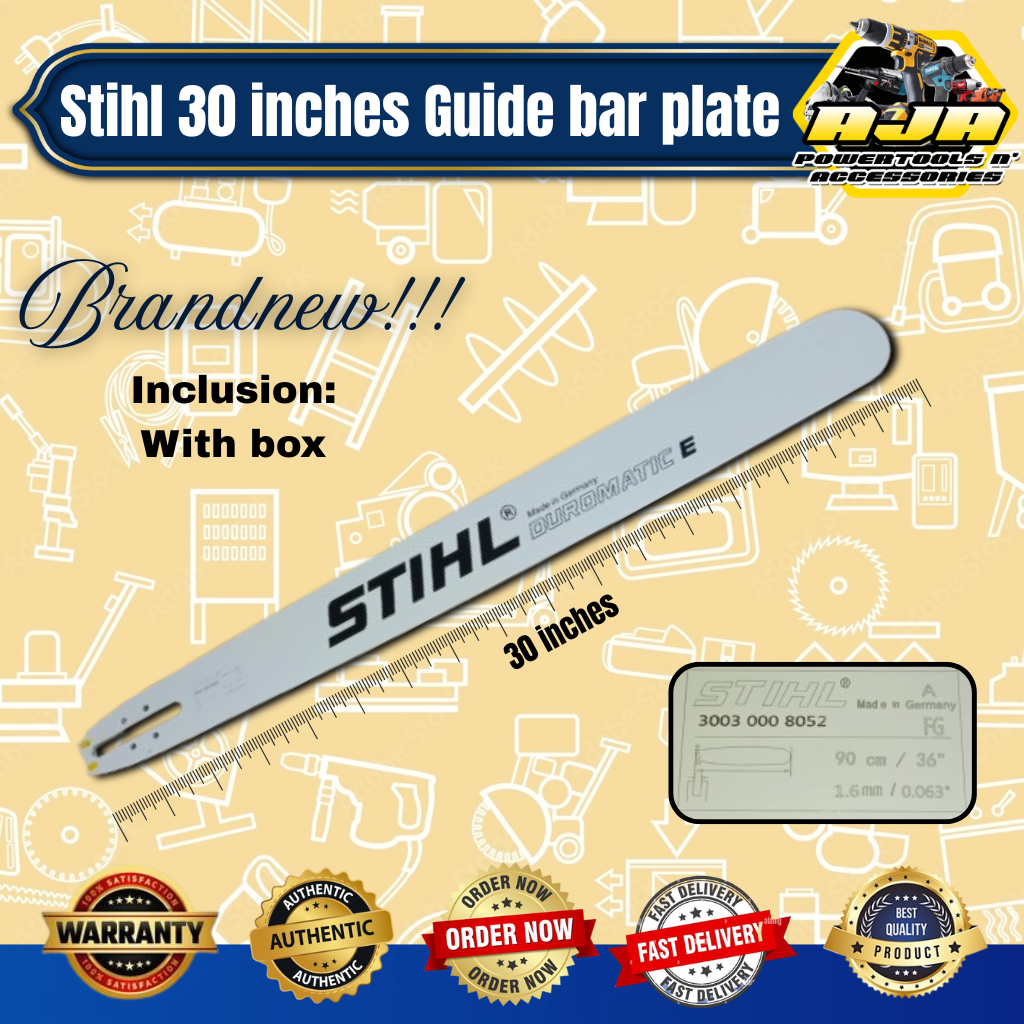 Stihl 30 and 36 inches guide bar for gasoline chainsaw Germany made ...