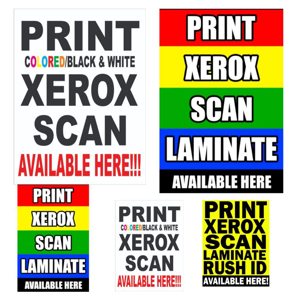 Shop xerox print scan signage for Sale on Shopee Philippines
