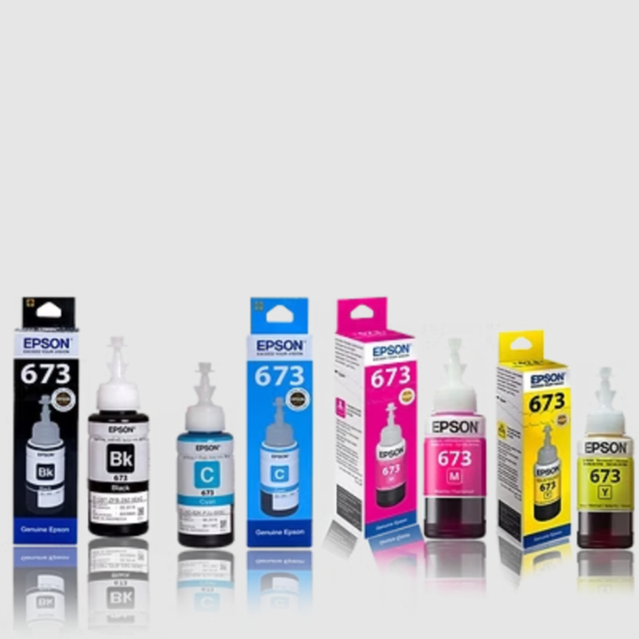 Epson 673 Ink Refill Bottle (BK/C/M/Y/LC/LM) – Genuine & High Quality ...