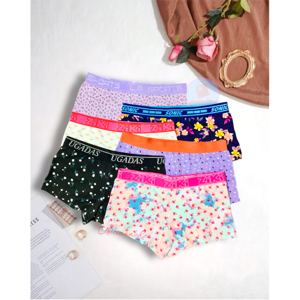 3pcs Analyn Printed Boyleg Short Ladies Underwear Innerwear For Adult # ...