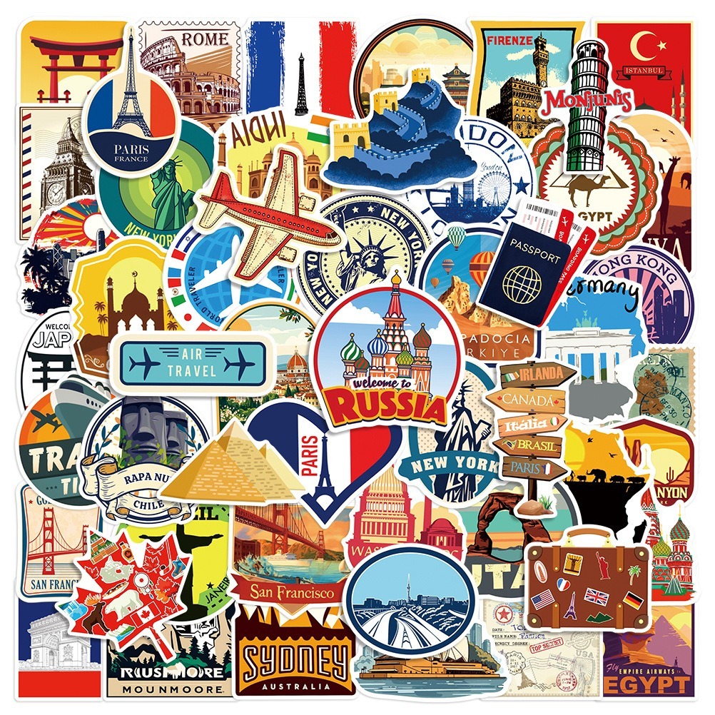 50PCS World Travel Graffiti Stickers Set ,Product Number:L50-765 ...