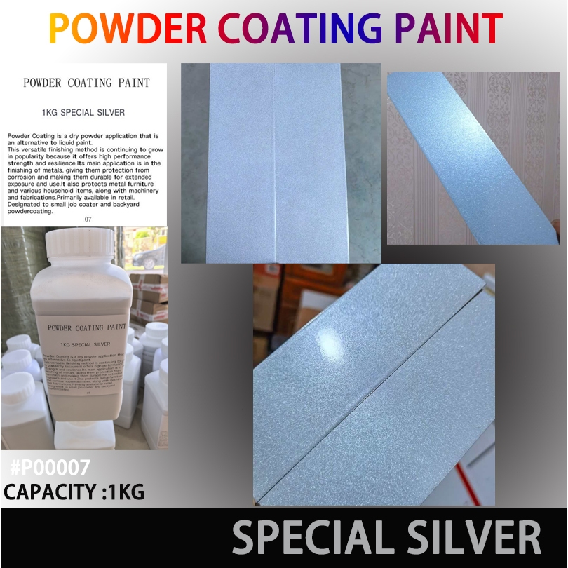 Powder Coating Paint 1KG-SPECIAL SILVER Outdoor use | Shopee Philippines