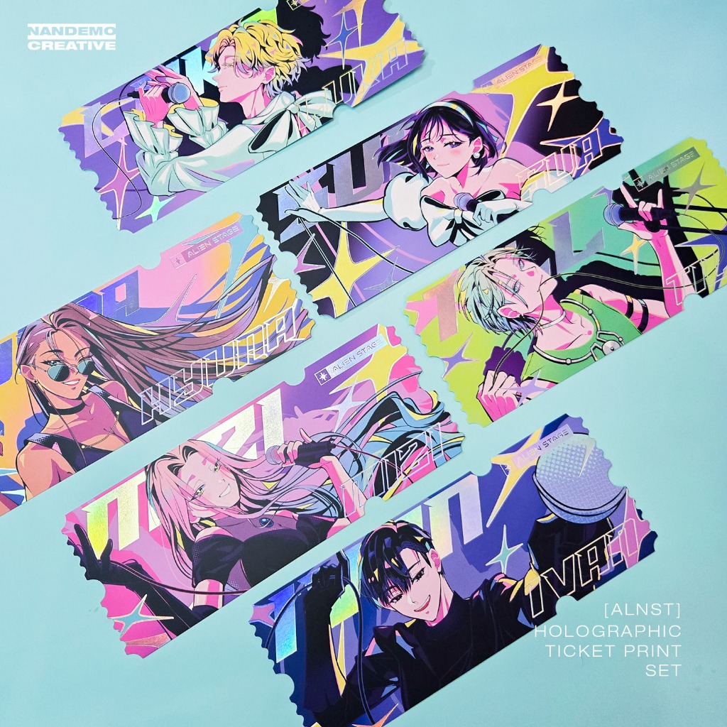 Alien Stage ALNST Holographic Ticket Print | Shopee Philippines