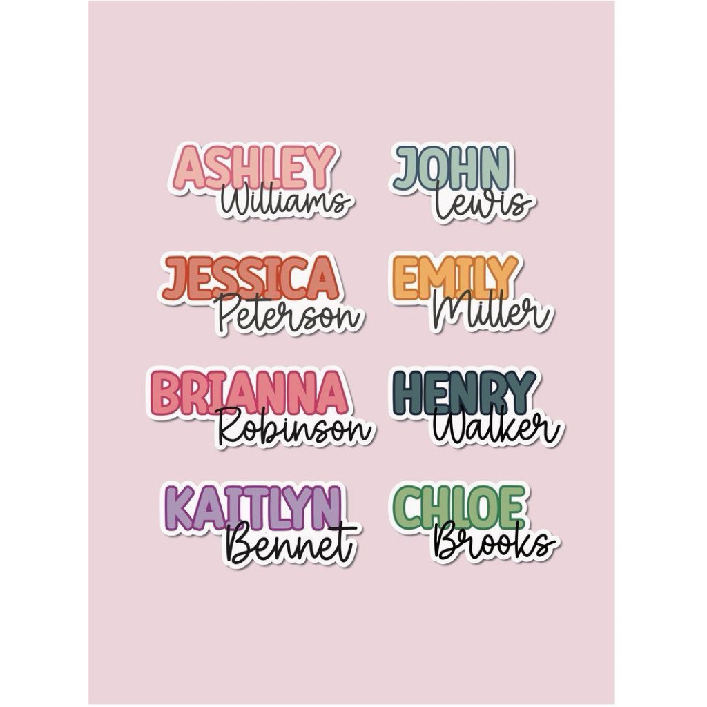 Personalized Name Stickers – Customize stickers | Shopee Philippines