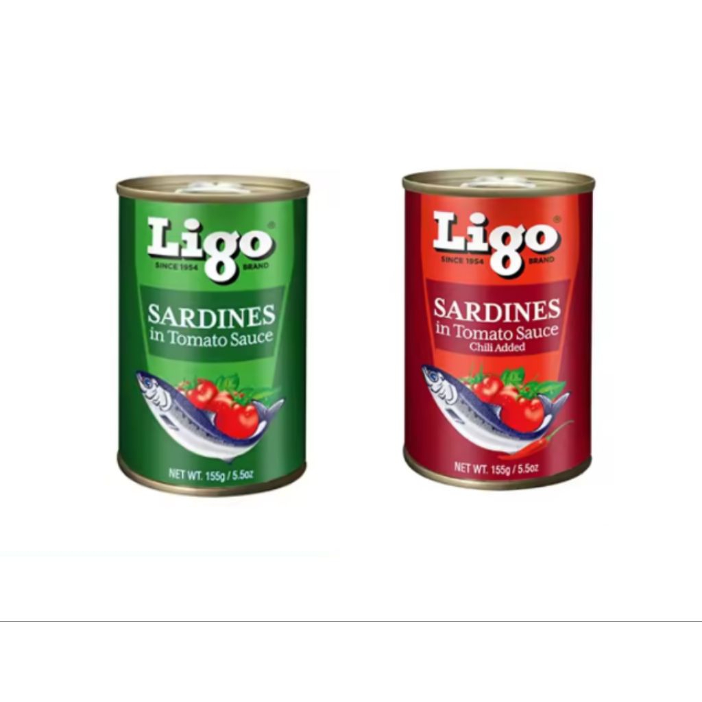 Ligo Sardines in Tomato Sauce with Chili Added 155g Pack of | Shopee ...