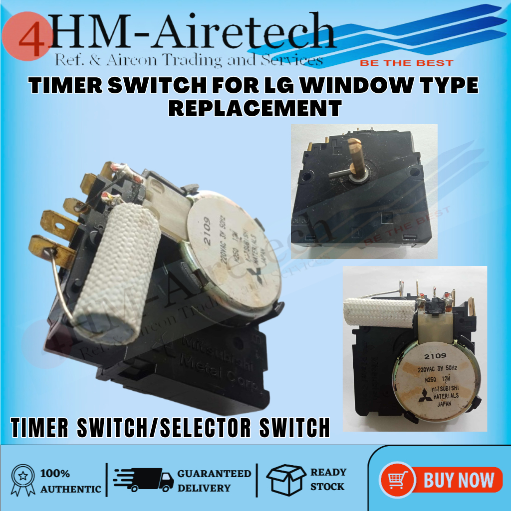 FOURHM TIMER SWITCH for WINDOW TYPE AIRCON PARTS. | Shopee Philippines