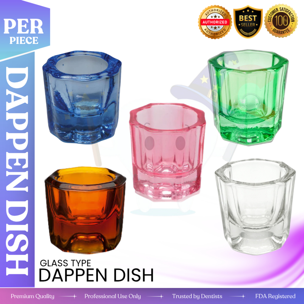 Crystal Glass Dappen Dish for Dental Mixing –Reusable Mixing Bowls ...