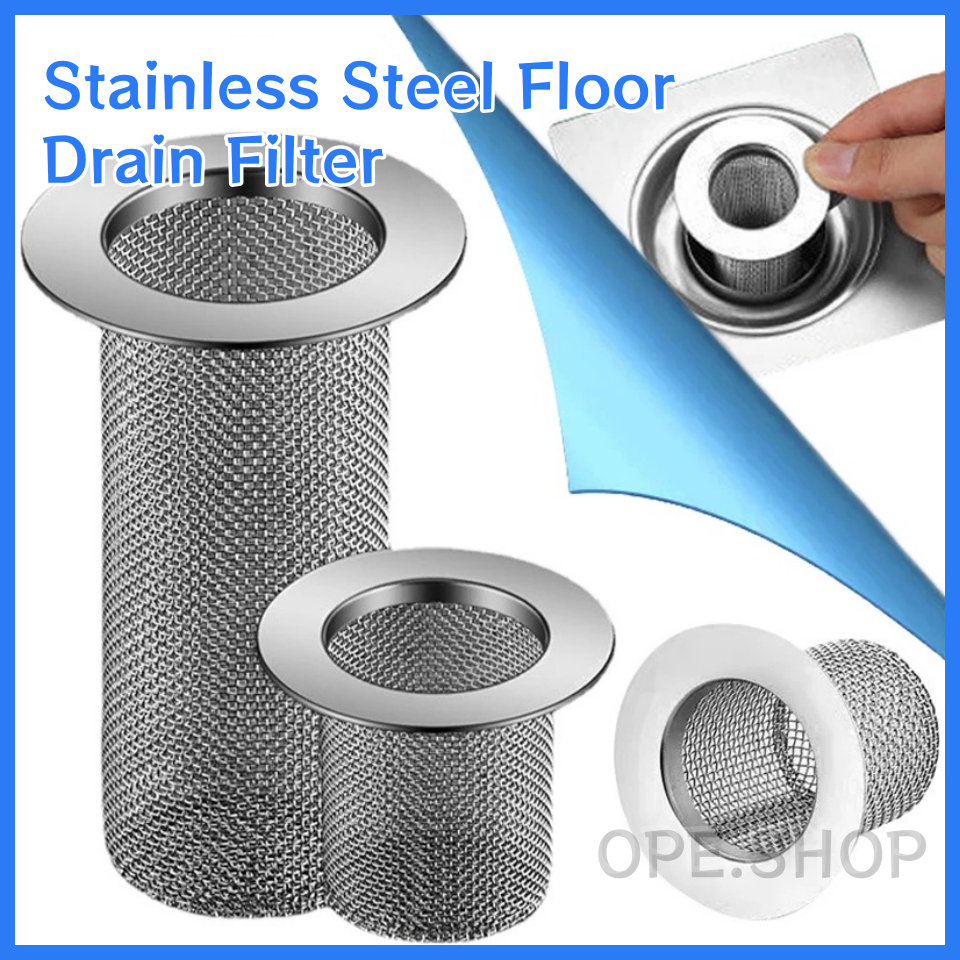 OPE Bathroom Sink Drain 304 Strainer Stainless Steel Floor Drain Filter ...
