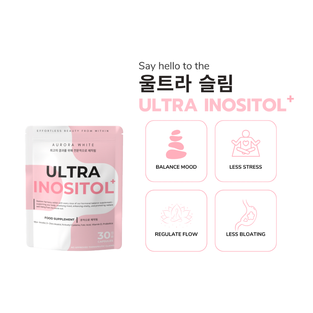Ultra Inositol Hormone Calming Myo-Inositol , D-Chiro-Inositol, N ...