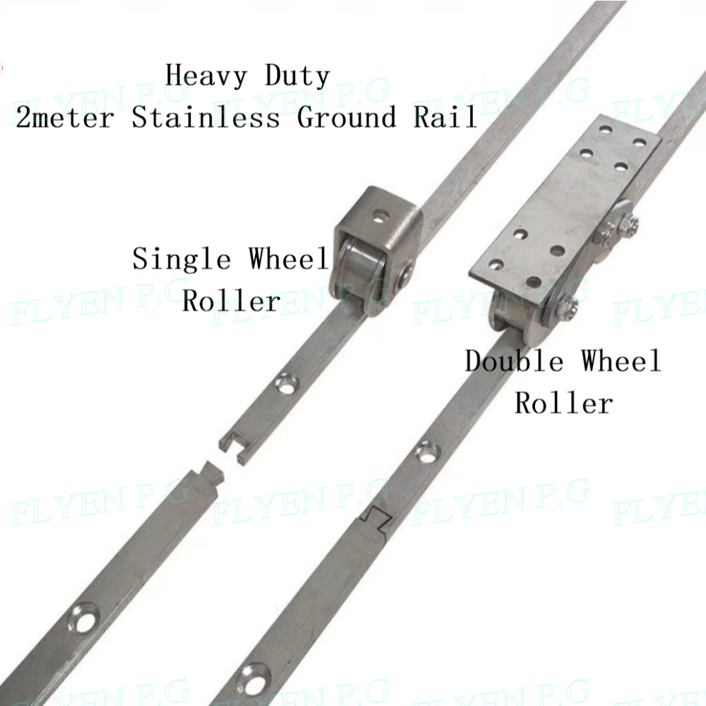 Heavy Duty Stainless Sliding Gate Track Rail Sliding Door Ground Rail ...