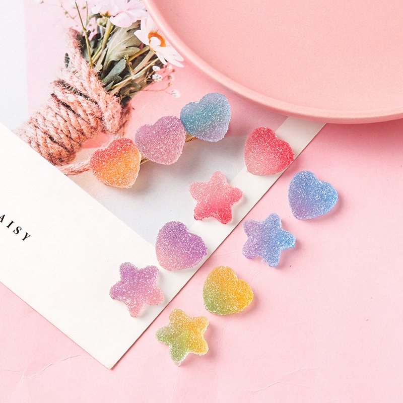 Candy color simulation food star love gummy candy accessories suitable ...