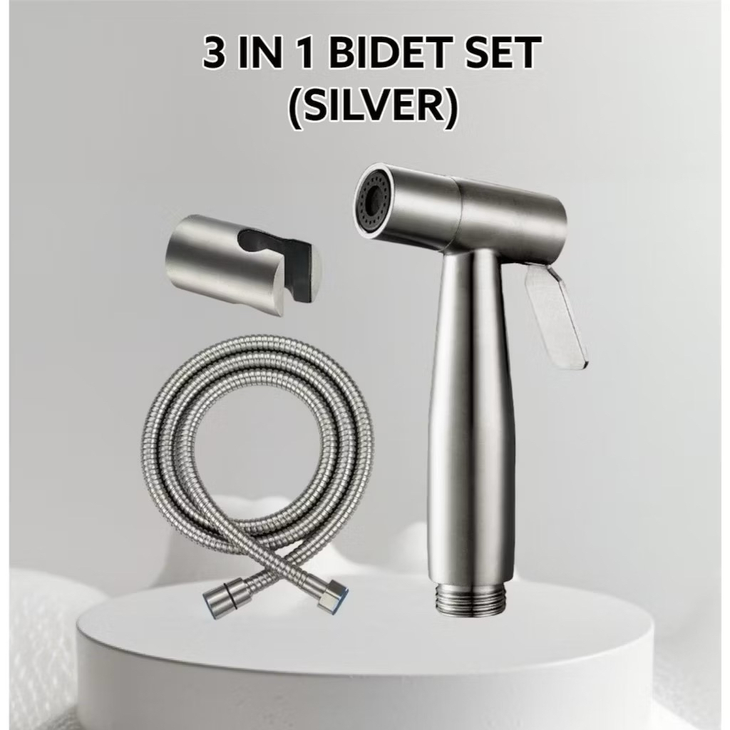 SUS304 Stainless Steel Toilet Bidet Sprayer Set 1.5M Flexible Hose ...
