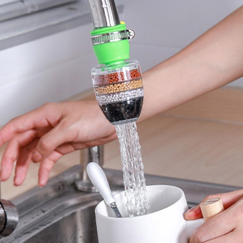 (SHI) 6-layer Water Faucet Filter Universal Rotating Drainer Faucet ...
