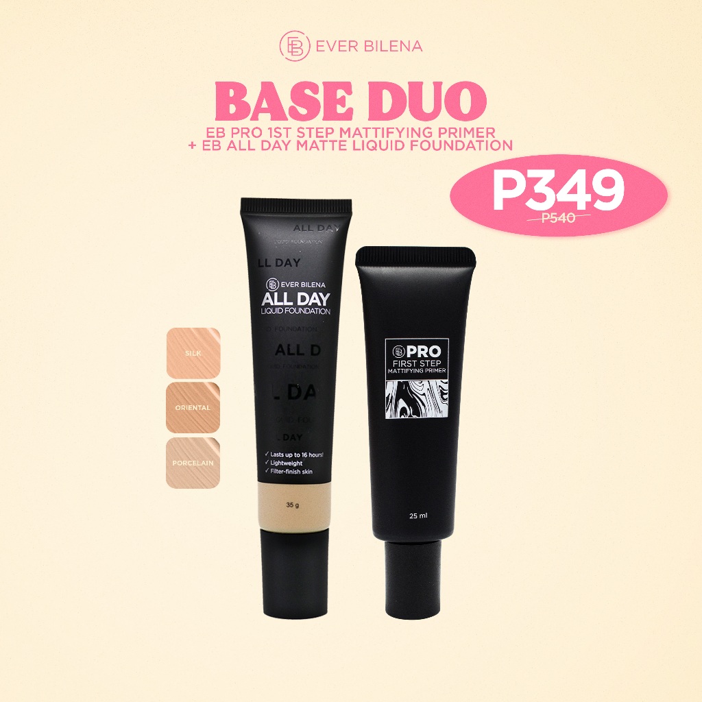 EB Base Duo - EB Pro 1st Mattifying Primer + EB All day Matte Liquid ...