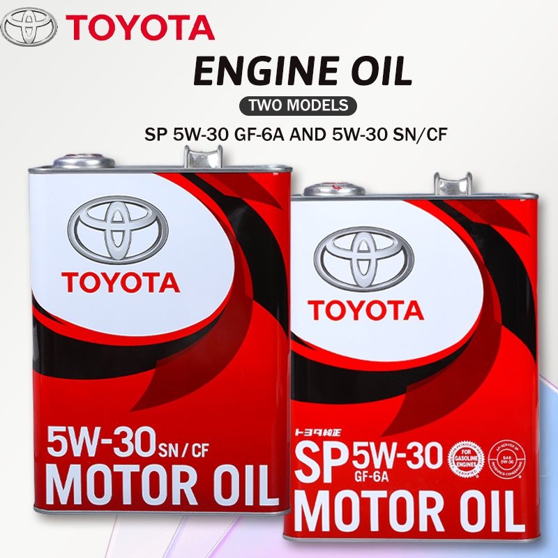 Toyota Motor Oil SP/SN 5W30 4Liters Fully Synthetic Gasoline And Diesel ...