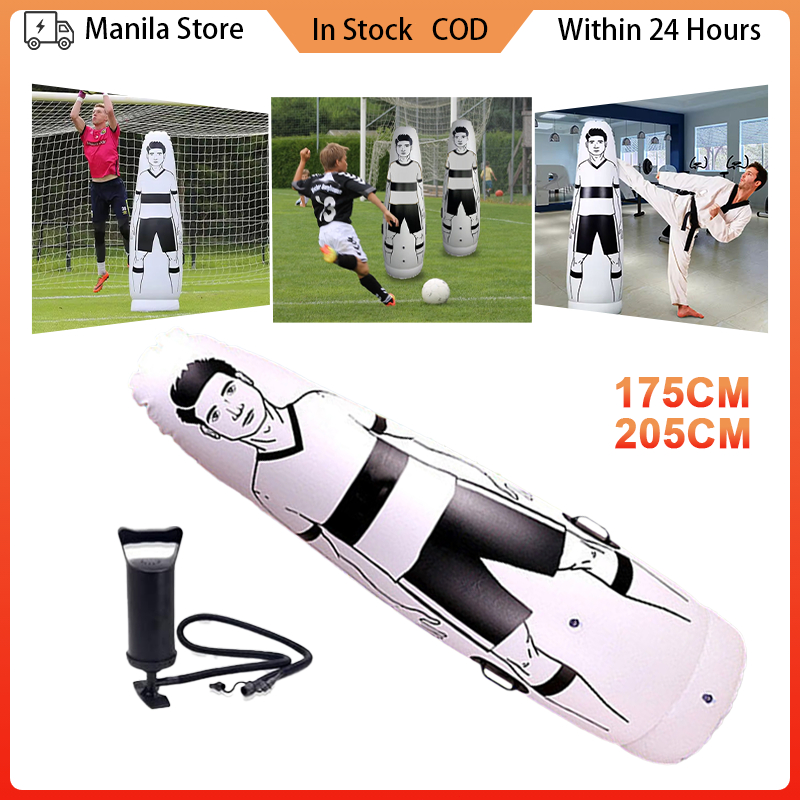Portable Soccer Inflatable Dummy 175/205CM PVC Football Training ...