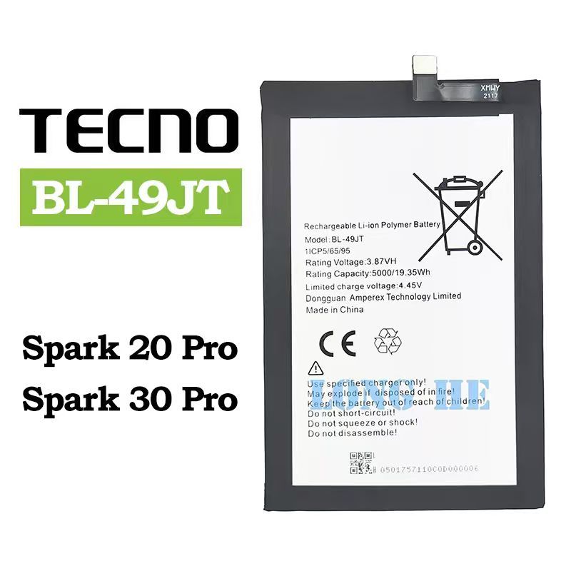 Tecno Spark 20 Pro / Spark 30 Pro Battery BL-49JT | Shopee Philippines