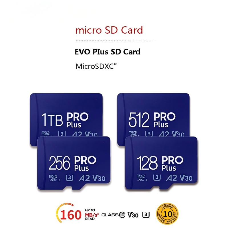 Original PRO PLUS Micro SD Cards 128GB 256GB 512GB 1TB SDXC Card | UHS ...
