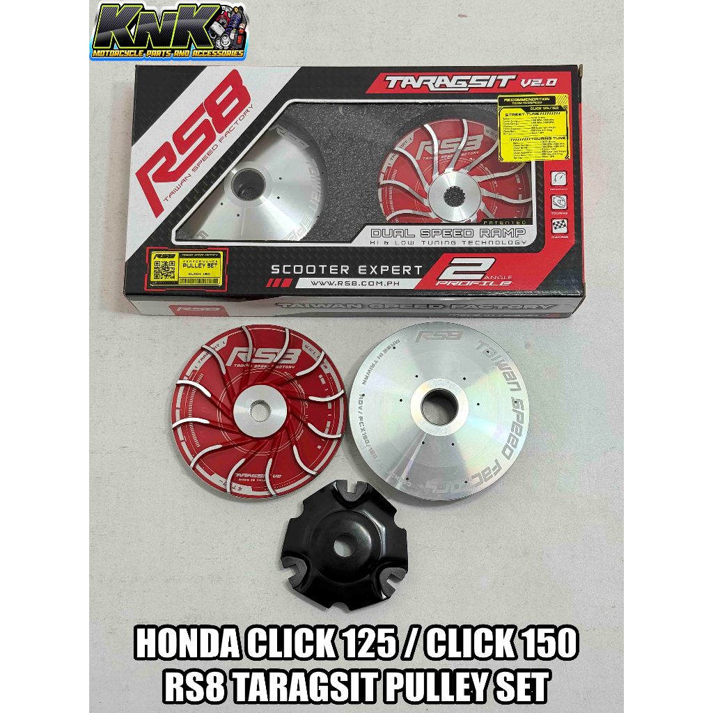 RS8 CVT SET V2 ANGLE PROFILE FOR CLICK NMAX AEROX M3 PCX ADV 100% MADE ...