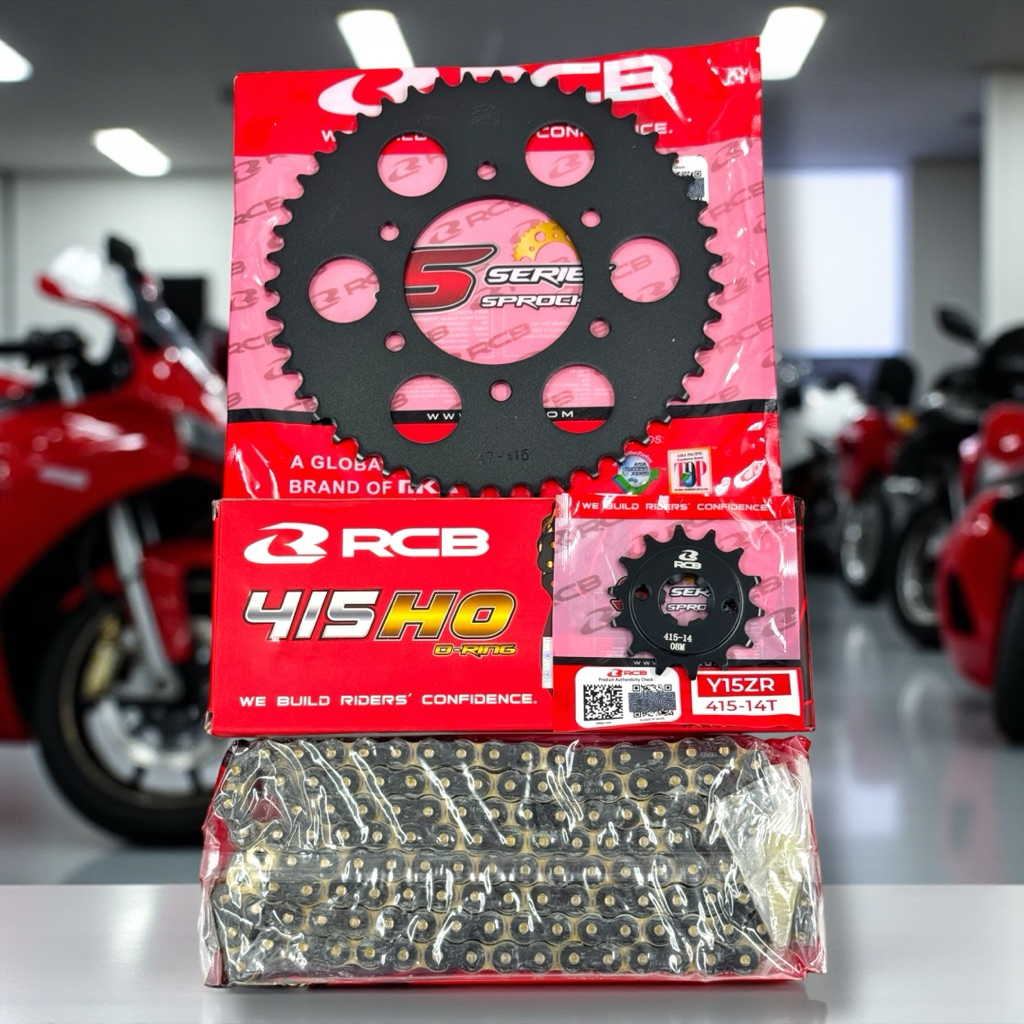 RCB CHAIN and SPROCKET SET #415 SNIPER KING 150/155, FZ16, TFX | Shopee ...