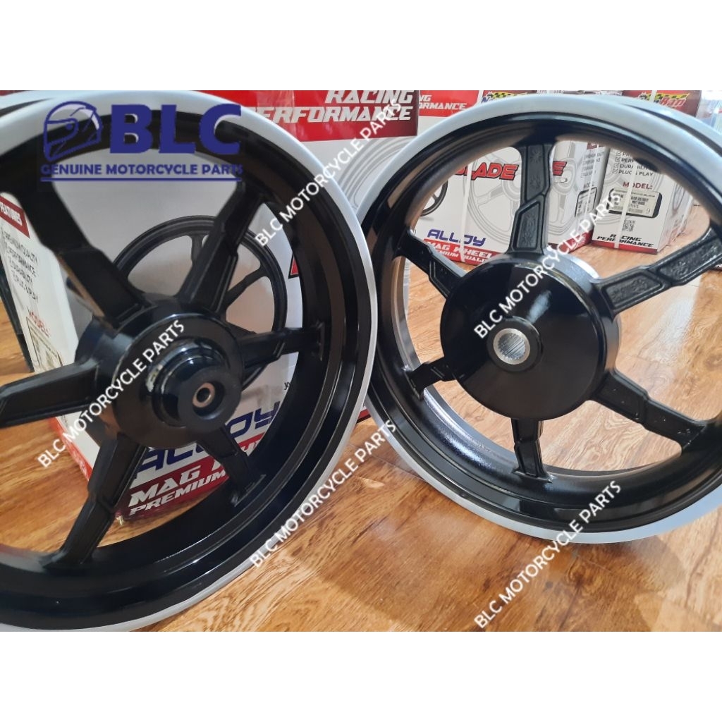 NAMBAN MAG WHEELS NMAX Fi/ Click 125 150 Fi/ Aerox Fi Matt Black/Gloss ...