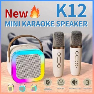 K12 Mini Karaoke Wireless Audio Speaker Bluetooth Microphone Portable ...