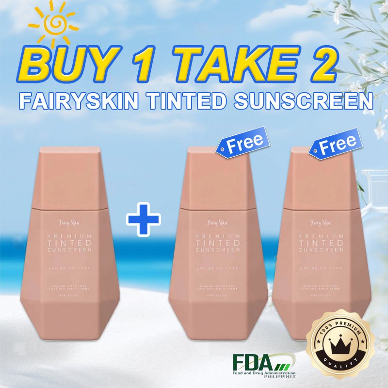 【BUY1 TAKE2】Fairy Skin Premium Tinted Sunscreen Spf50 PA++++ Whitening ...