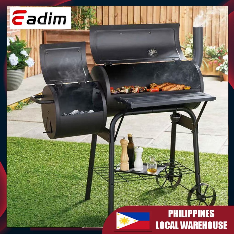 Classic Barbeque Luxury With Cover Smoking Oven Charcoal Stove Outdoor ...
