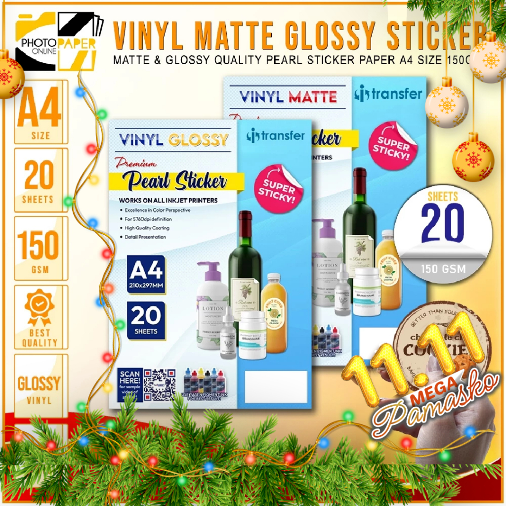 sticker paper a4 - Best Prices and Online Promos - Oct 2026 | Shopee ...