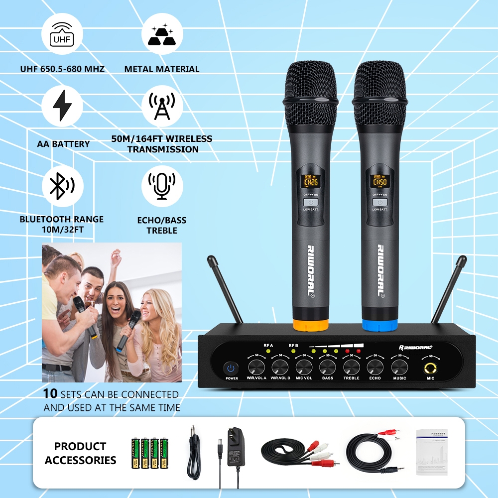 wireless microphone original bluetooth Adjustable micr frequency volume ...