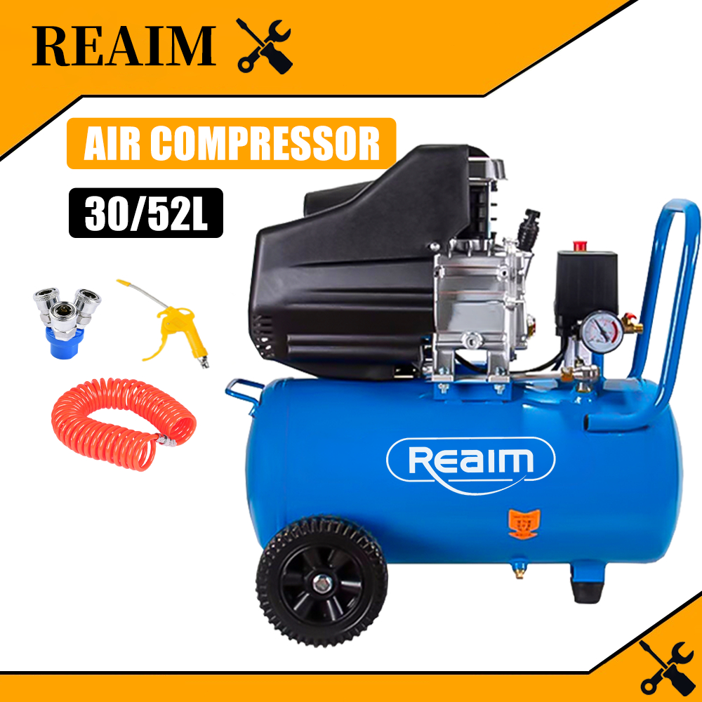 REAIM Air Compressor Heavy Duty 1500W 30L/52L Direct Coupling | Shopee ...
