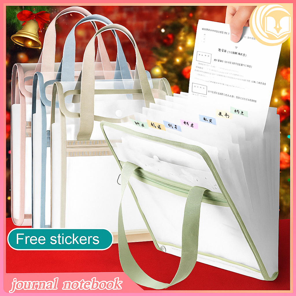 A4 Transparent Portable Folder Multi-layer Large Capacity Storage Bag 13 Pockets Paper Bag for Gift | Shopee Philippines