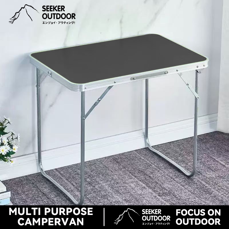 Folding Table Portable Collapsible Aluminum Alloy Desk for Outdoor ...