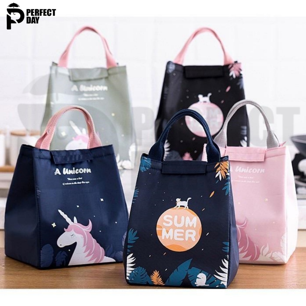 Perfect WG-05 Lunch Box Thermal Insulation Lunch Bag Picnic Bag Unicorn ...
