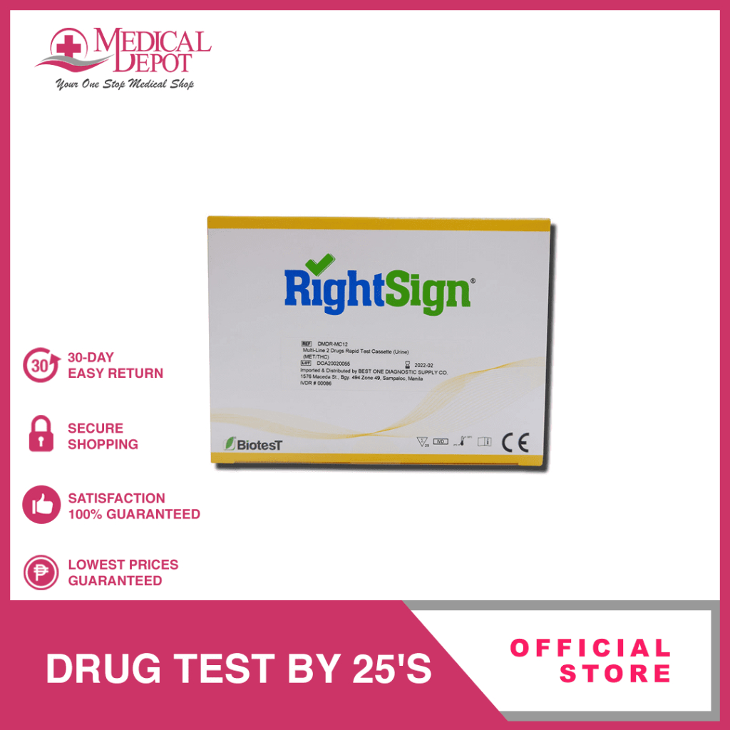 RIGHT SIGN DRUG TEST KIT 25'S | Shopee Philippines