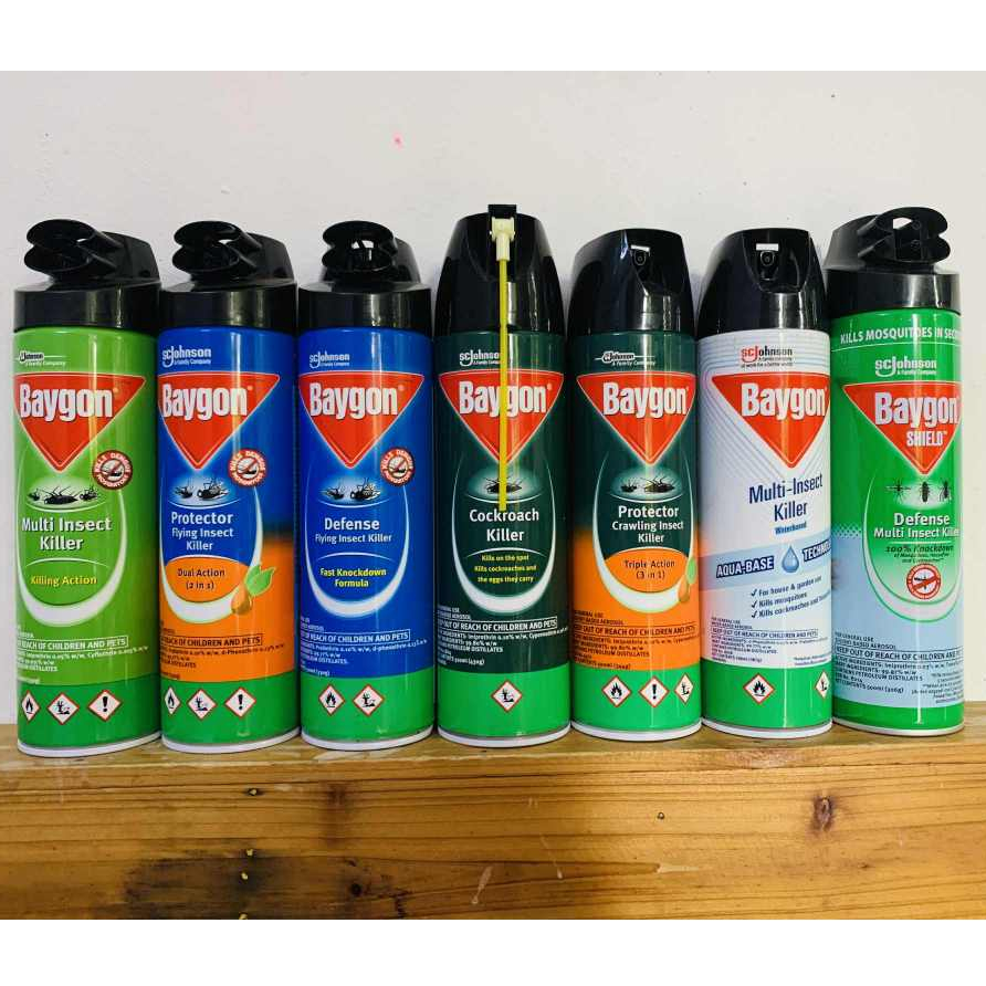 Baygon Spray Protector Multi-Insect Control 500ml – Fast-Acting Kill ...