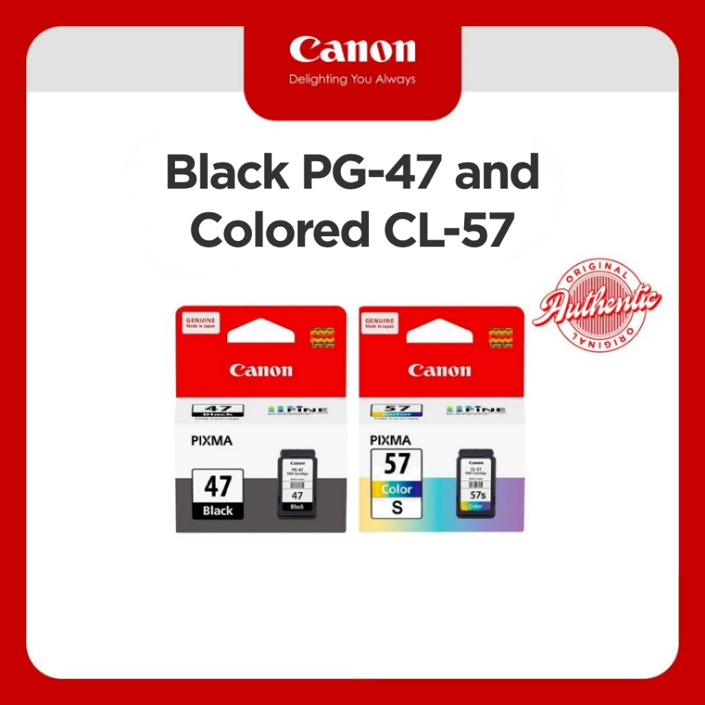Canon Black PG-47 or Colored CL-57 Ink Cartridge | Shopee Philippines