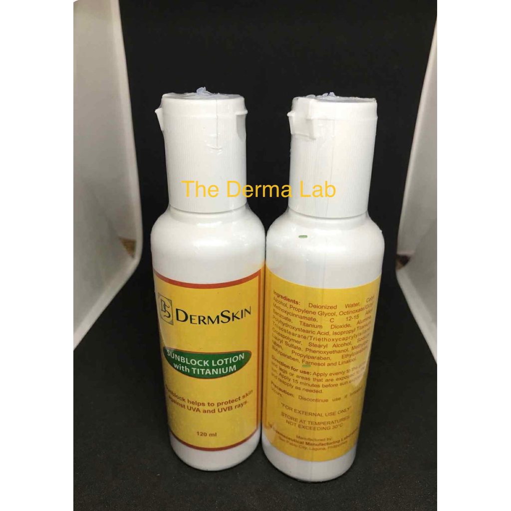 Dermskin Sunblock Lotion with Titanium 120 ml | Shopee Philippines