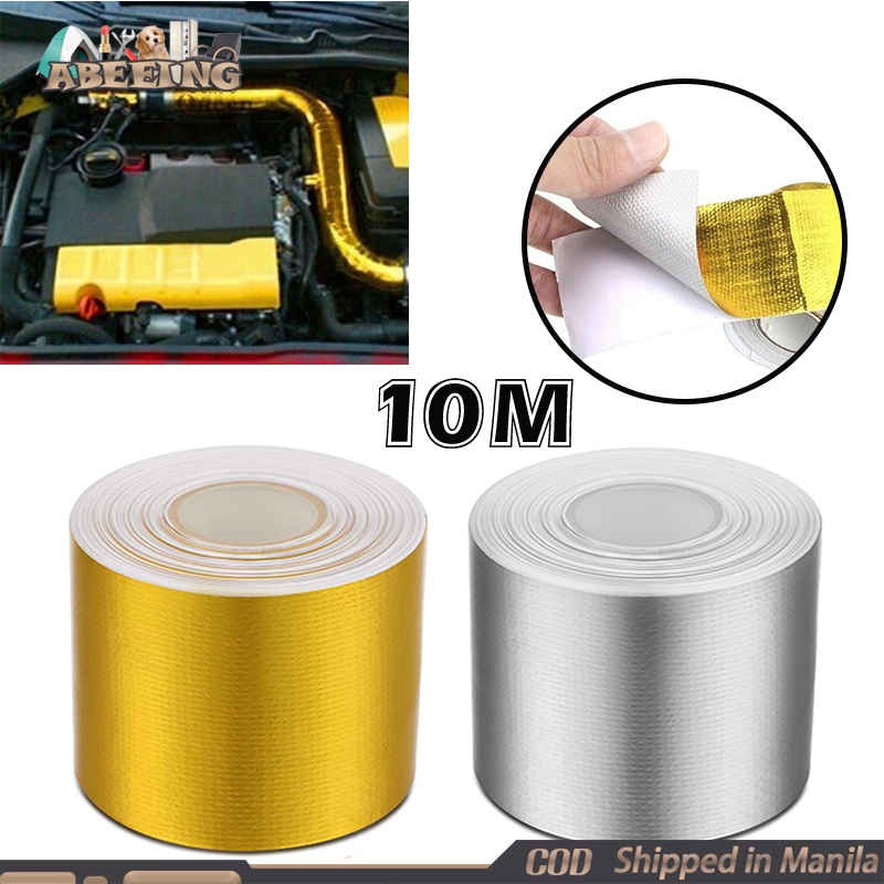 10M Thermal Exhaust Tape Fiberglass Air Intake Wrap Heat Shield Car ...