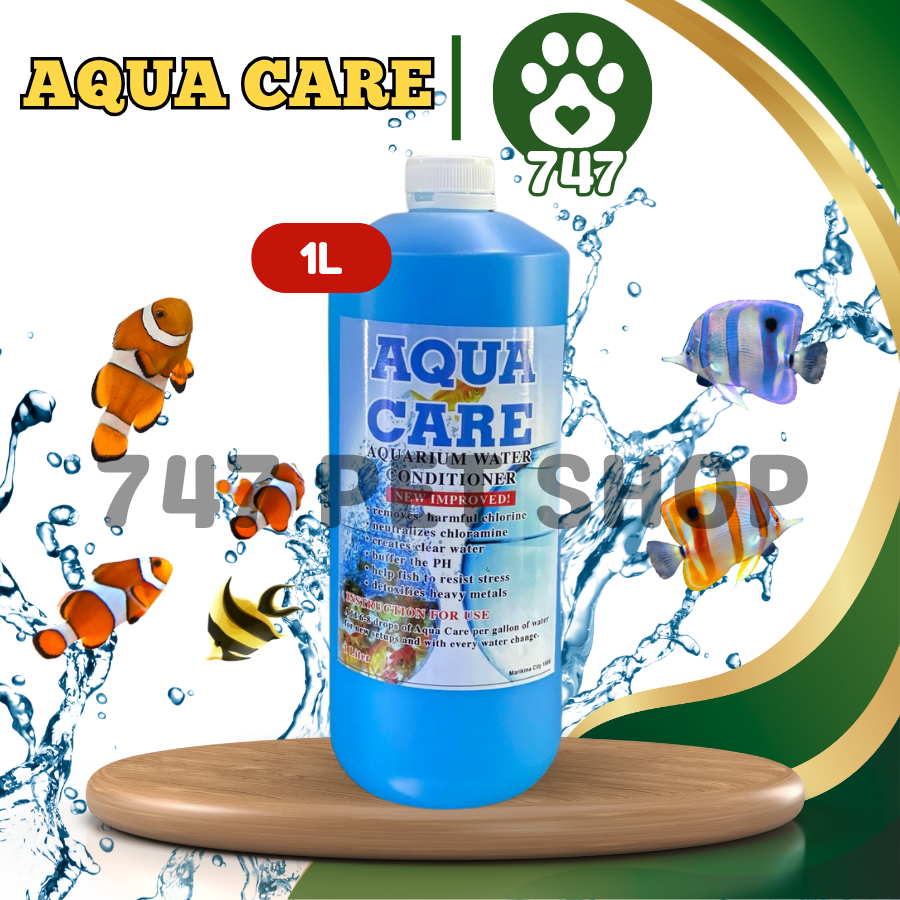 1L Aqua Care Fish Aquarium Fresh Water Conditioner Chlorine Remover ...
