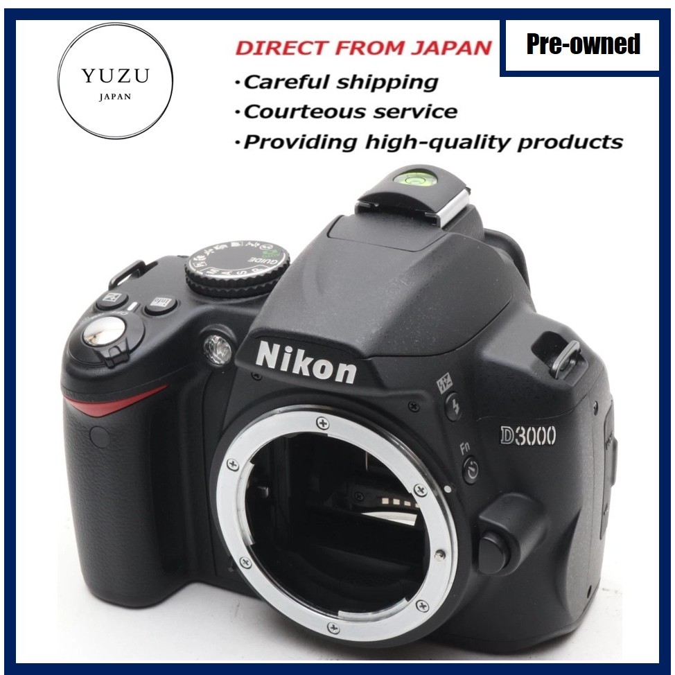 Pre-owned Product Nikon D3000 DSLR Camera Body - 10.2MP DX-Format ...