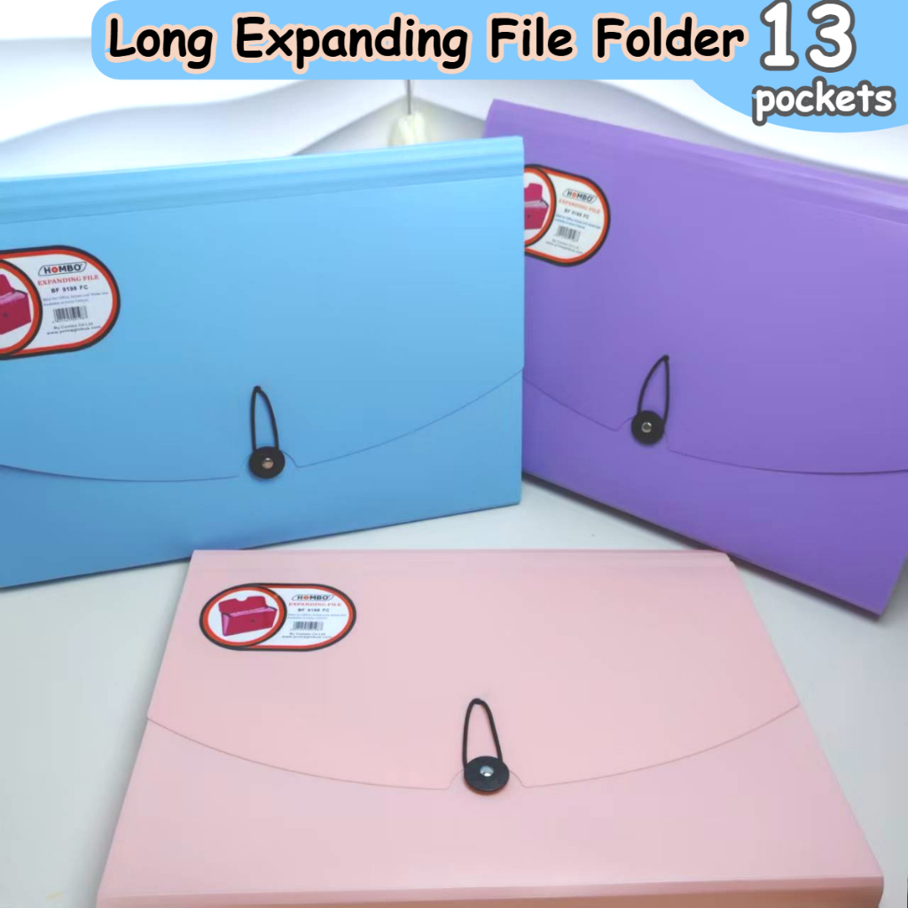 13-Layer Expanding File Folder Long Document Bag File Organizer Paper ...