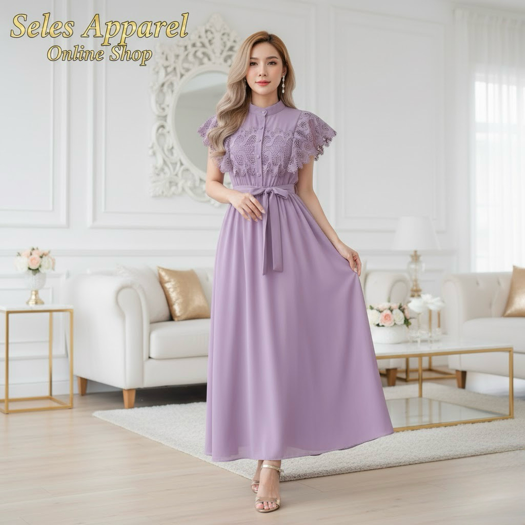 raffles dress designs Pretty Girl Shop] New Women Fashion Simple Lace Trim Dress 1200D