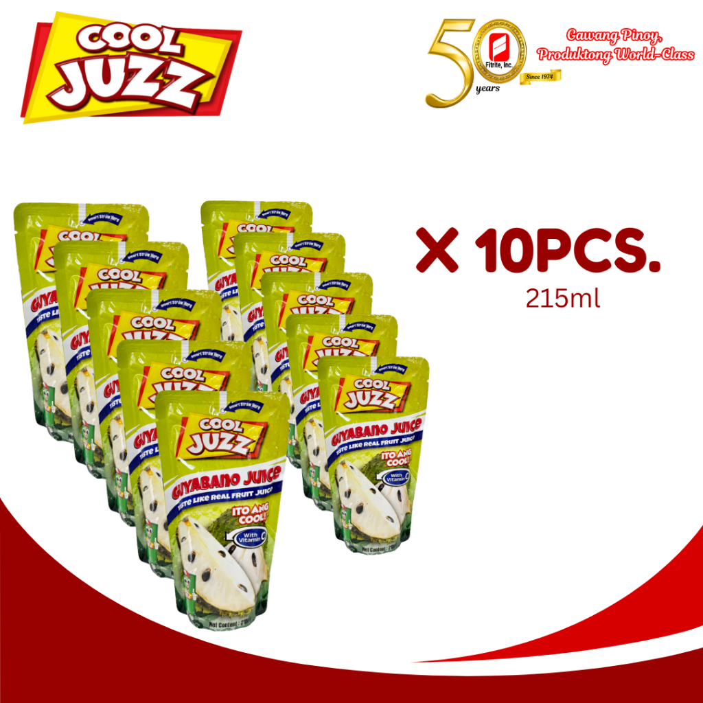 Cool Juzz - Guyabano Juice Drink (10 x 215mL) | Shopee Philippines